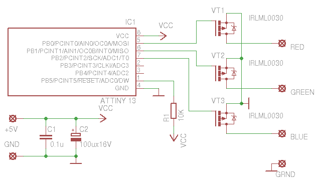 Moodlamp circuit