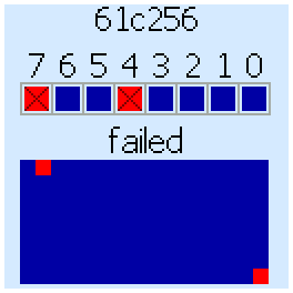 61c256 test, with erros